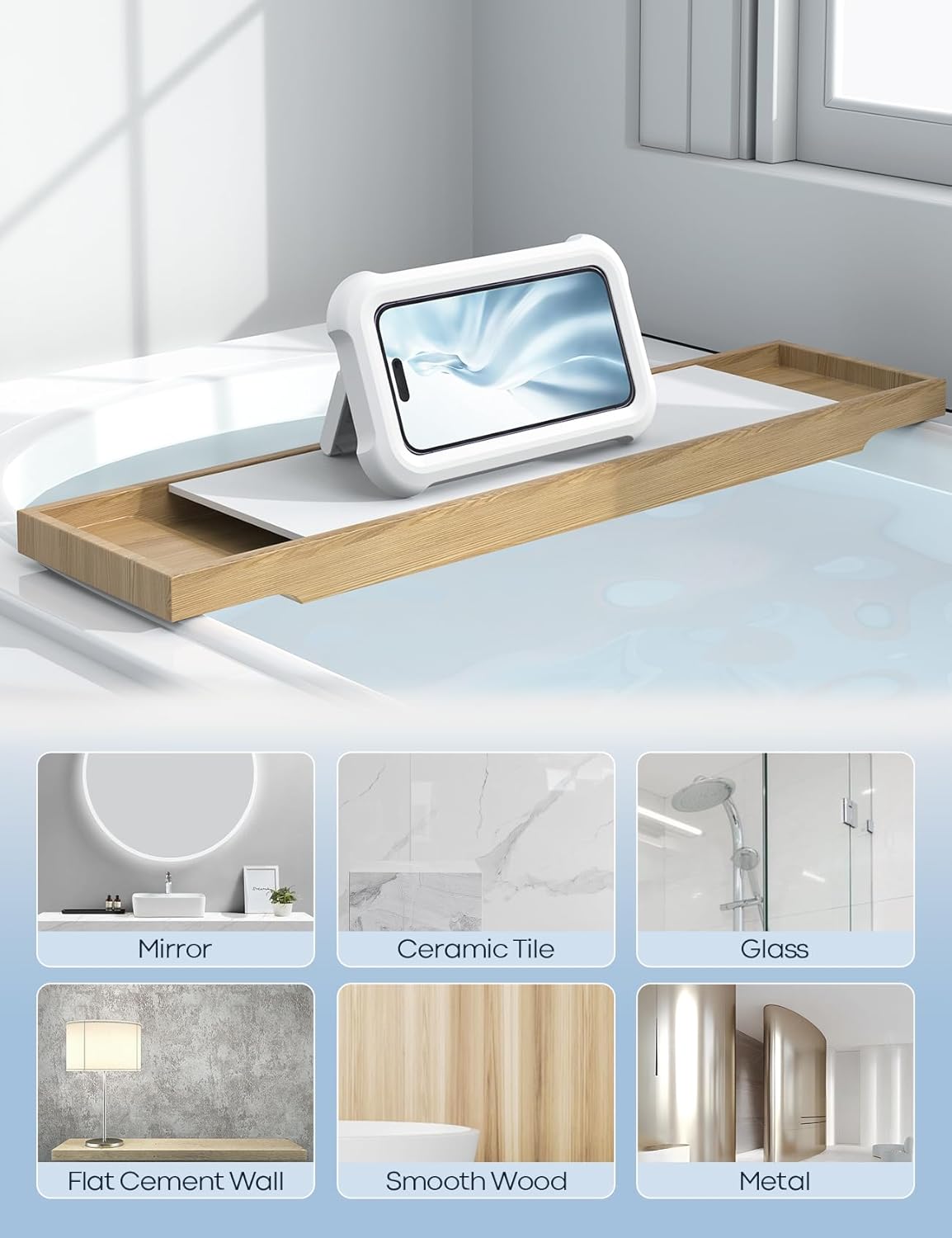 AquaGrip Rotating Shower Phone Mount